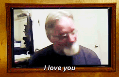 Santa loves everyone. I love you as much as Santa's Red Sack of Gifts.. This is really nice, but I still think the son looks ridiculous, even if he is gay.