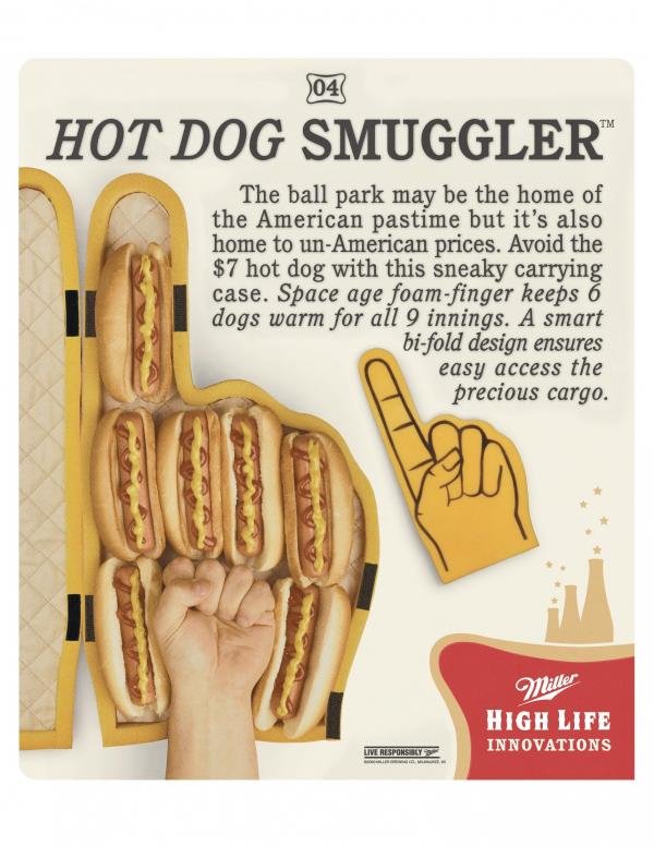 can't bring it to hockey games can't bring it to hockey games. Great, now the top of the mitt will be smeared of topings and you're fingers greased. Found on And you can't put beer because of