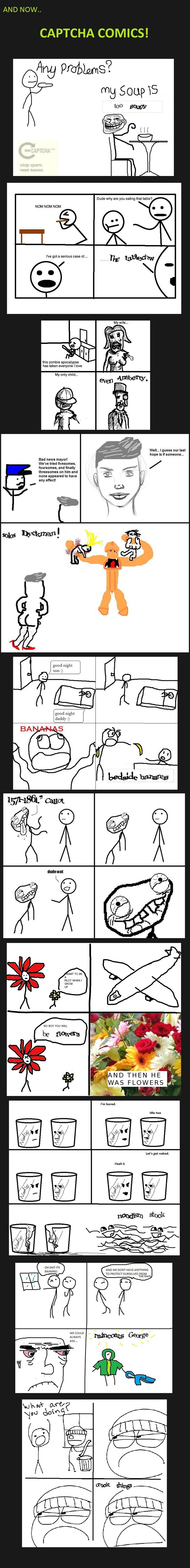 CAPTCHA COMICS CAPTCHA COMICS. THUMB !<br /> SUBSCRIBE FOR MOAR OF THESE!<br /> A NEW ONE! HORAAY! /funny_pictures/1015105/CAPTCHA+COMICS+2/. AND NOW.. CAPTCHA COM