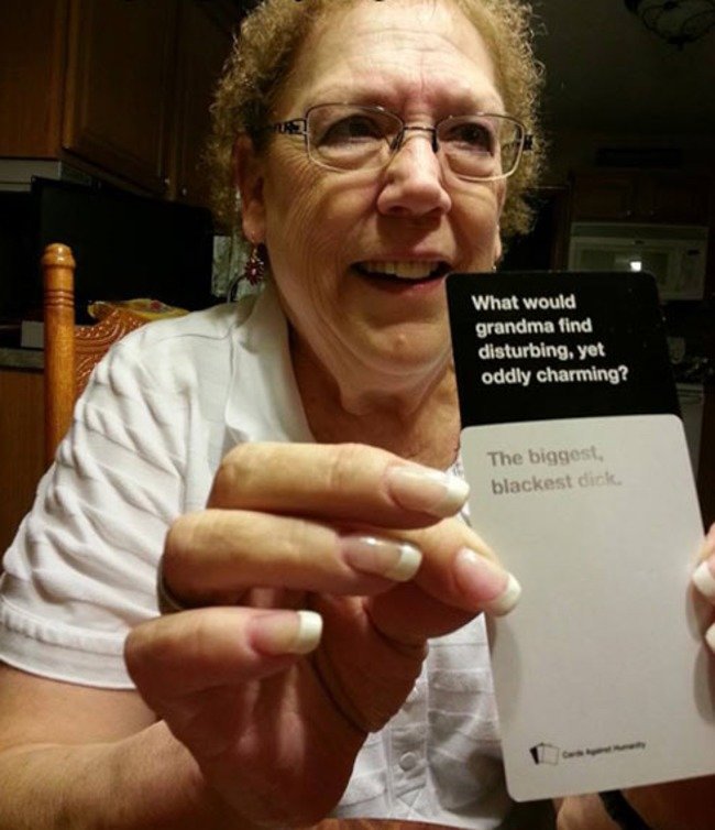 Cards against Humanity. .. Revenge your dad?