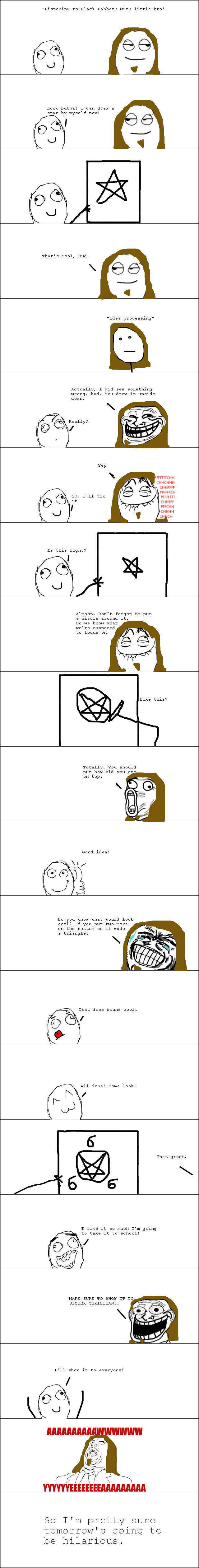 Catholic School (Outcome in Description) Catholic School (Outcome in Description). New comic time! Picture of little brother's star/epilogue. /funny_pictures/2695769/Catholic+School/9#9 Glad some peopl