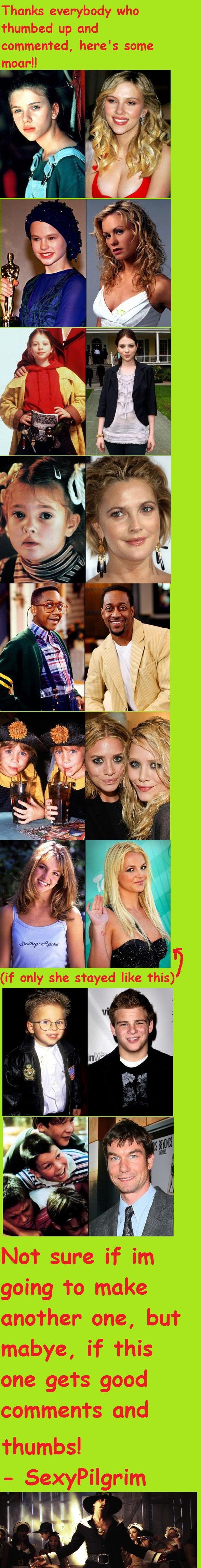 Celebrities Grown Up PART 2 Celebrities Grown Up PART 2. should i make another? i dont want it to get old or anything<br /> ok heres part three thanks guys /funny_pictures/479624/Cel