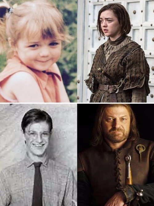 Childhood photos of GoT actors. . Childhood Photos of the cast of 'Game of Thrones'. Young Hodor reminds me of Nick Swardson.