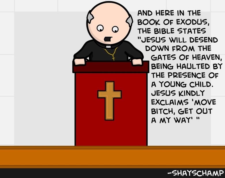 Church Church. I've been saving the majority of my posts for when I get my website up and running but I thought of this in the middle of making a longer comic so I tho