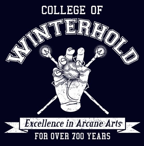 College of Winterhold College of Winterhold. Thought it was kinda cool, not particularly funny though. Anyway, hope you like. Edit: Woah, thanks for all the thumbs guys! And heres th