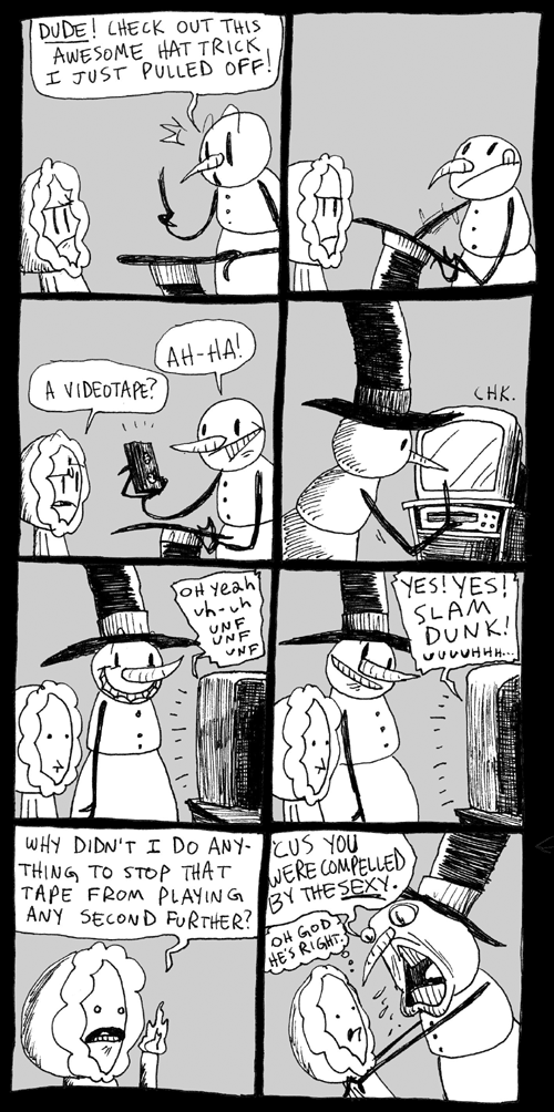 Compelled By The Sexy Compelled By The Sexy. One of the first K.C. Green comics I ever saw.<br /> If you like this, check out some of his other stuff on kcgreendotcom.com.