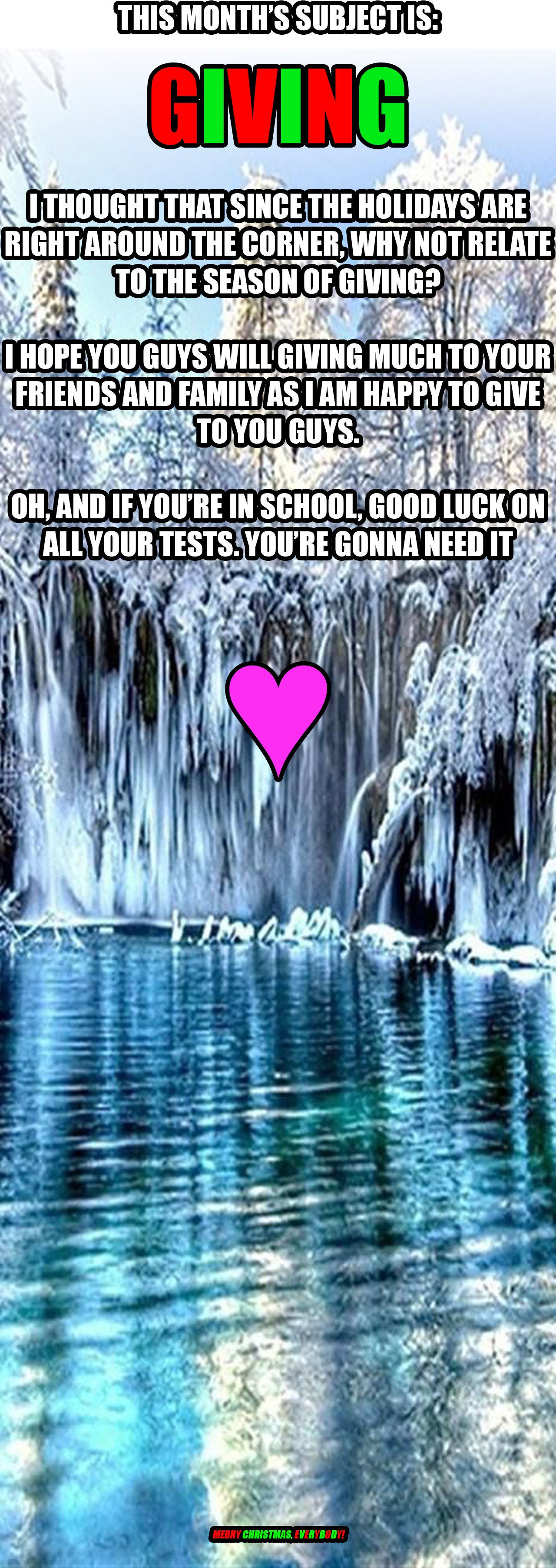 Contest (December 2014). Timer: www.timeanddate.com/countdown/generic?iso=20141208T235959&p0=782&msg=End+of+contest&csz=1&swk=1 If any of you guys are wanting t