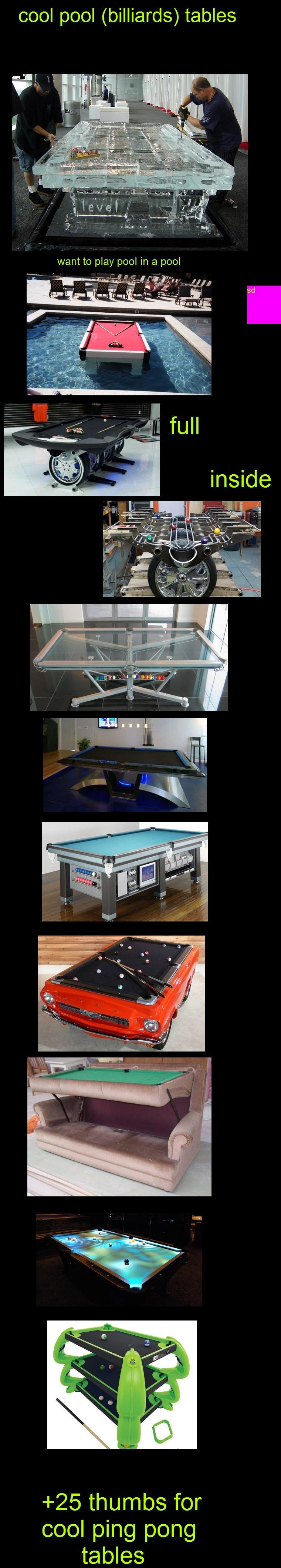 Cool pool tables Cool pool tables. as promised cool ping pong tables<br /> /funny_pictures/1066832/cool+ping+pong+tables/<br /> also check out <br /> /funny_pi