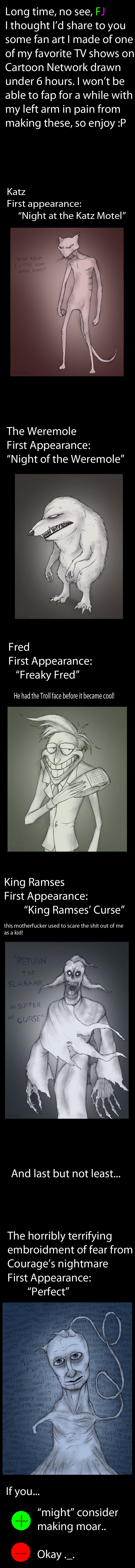 Courage the Cowardly Dog Alt. Art Courage the Cowardly Dog Alt. Art. EDIT: PART 2 IS HERE: /funny_pictures/2505075/PART+2+Courage+the+Cowardly+Dog+Alt+Art/ EDIT: Front page?! Thanks so much! In