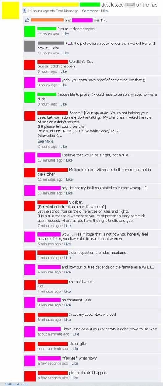 court in session court in session. lol<br /> found it on failbook<br /> edit new one here/funny_pictures/1217191/Harry+Potter+pick+up+lines/. Just kissed ii‘ an the