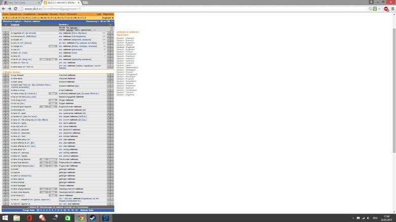 German MAGIC. I saw post about how dificult english can be and i decided to introduce you to german magic... So lets start with the word nehmen 16 page of that,