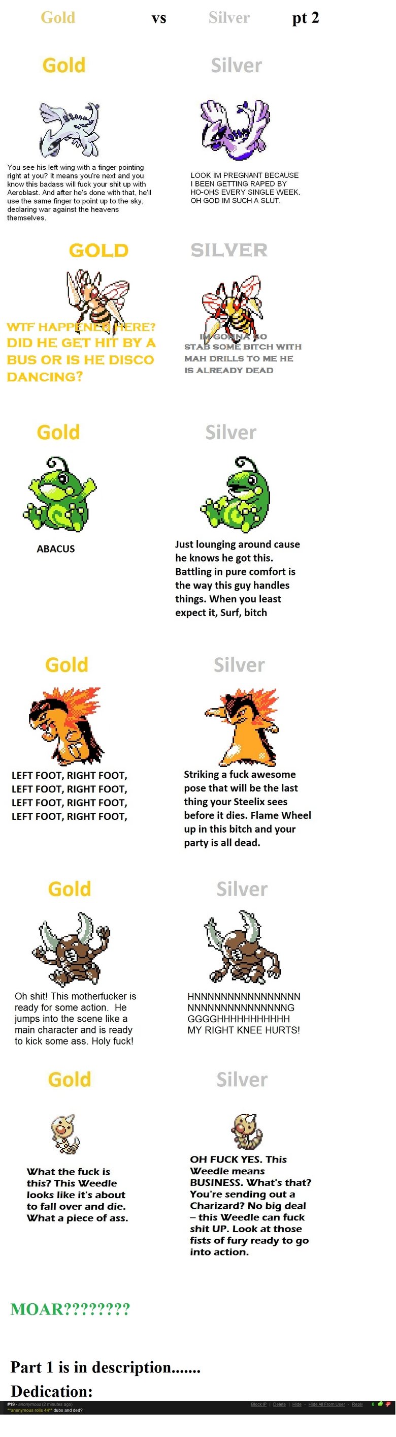 Gold vs Silver pt2 Gold vs Silver pt2. FOURTH PART AHHHHHHH!!!!!<br /> /funny_pictures/655962/Gold+vs+Silver+pt4/<br /> Here is the THIRD PART!!!<br /> /funny_pi
