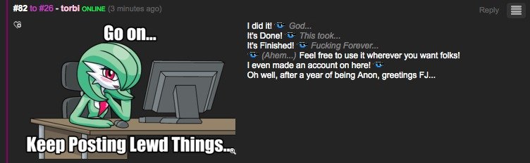 Greetings FJ - From Ex-Anon. The Image in Question. For free usage.. Keep posting lewd things“. Hey here. ht making a we Image in Adobe and decided to show of t