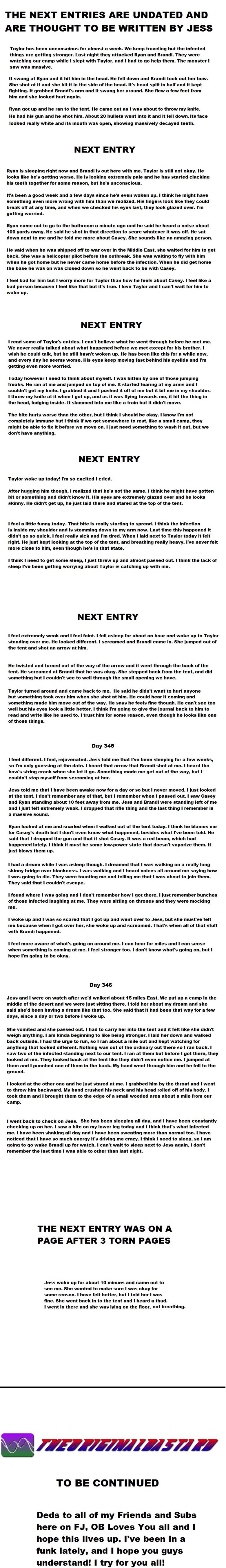 OB's Story pt 14 OB's Story pt 14. -ENLARGE- After some deep thought, I have decided to keep writing for you guys! ENJOY! Part 1: /channel/morbid-channel/OB+s+Story+pt+1/gyhTGtl