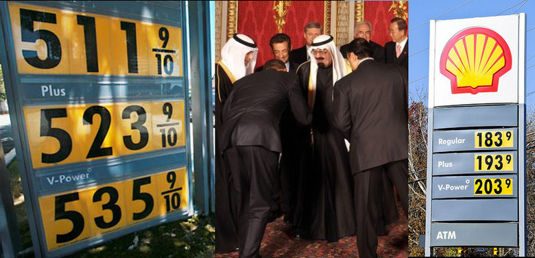 Obama bows to the saudi king for low oil prices