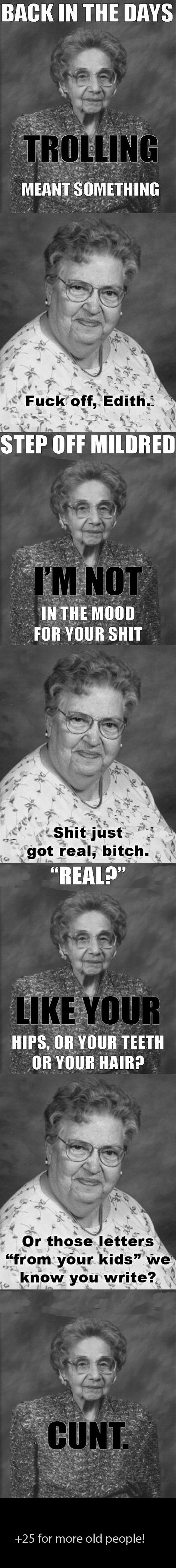 Old people ftw. Old people ftw.. Thanks for thumbs guys,<br /> Part 2 as promised!<br /> /funny_pictures/1419733/Old+people+ftw+2/<br /> MP#<br /> /funn