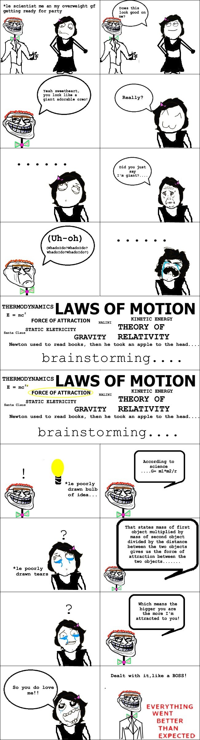 Science does help...... Science does help....... This is one of my older creations....please go gentle? Wow! Top 40?!?! Thanks guys! BTW sorry about the formula -_-'. Physics wasn't my