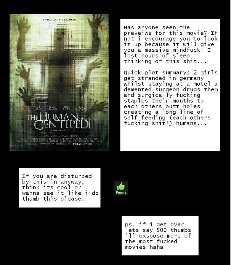 SCREWED UP MOVIES (PART 1) SCREWED UP MOVIES (PART 1). weirdest ever<br /> lets thumb this to the top i wanna get as many people's minds screwed over haha<br /> link to movie