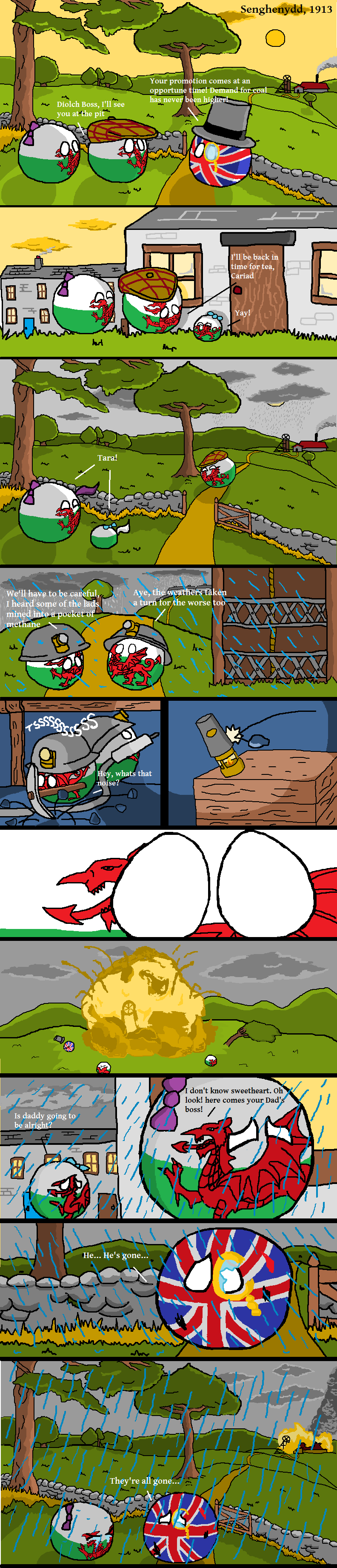 Senghenydd Colliery Disaster Senghenydd Colliery Disaster. Credit to Polandball, and also to remember the miners who died. From Wikipedia: The Senghenydd Colliery Disaster, also known as th