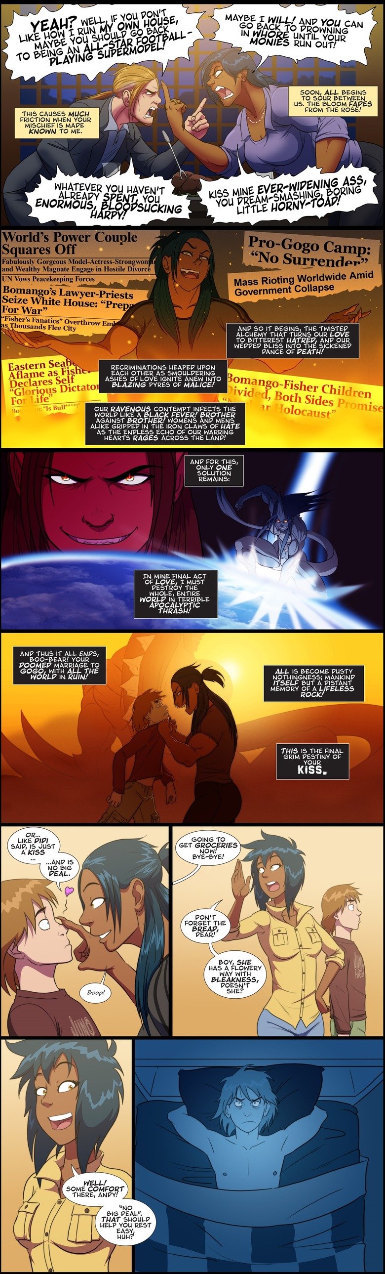 Shit man.. All that for a kiss... I felt the same way when me and this girl kissed for the first time and she instantly said "I love you"