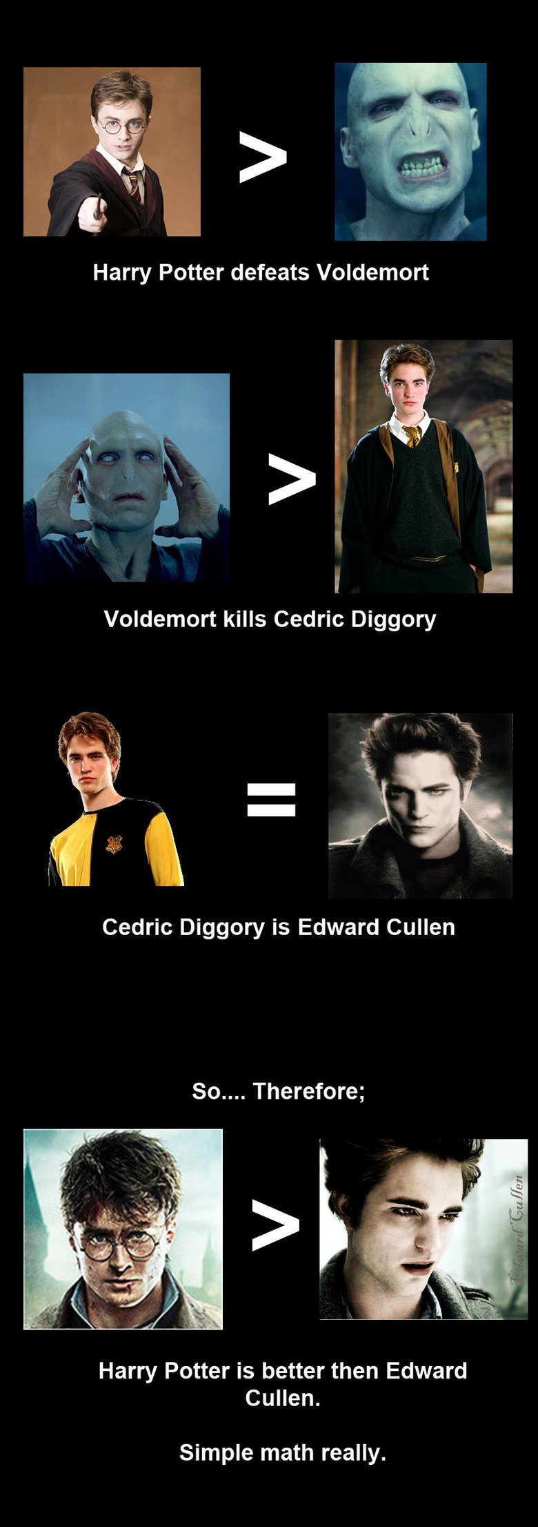 Simple Math Simple Math. I made this. thumb either way. /funny_pictures/2317529/Madness/ Also, I'm sorry to all of you who haven't read the books, but that's not my fault.