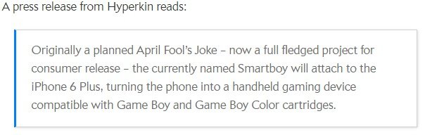 Smart Boy. bgr.com/2015/04/06/iphone-6-gaming-nintendo | small thanks to imgur.com. CONFIRMED. >iPhone 6 plus