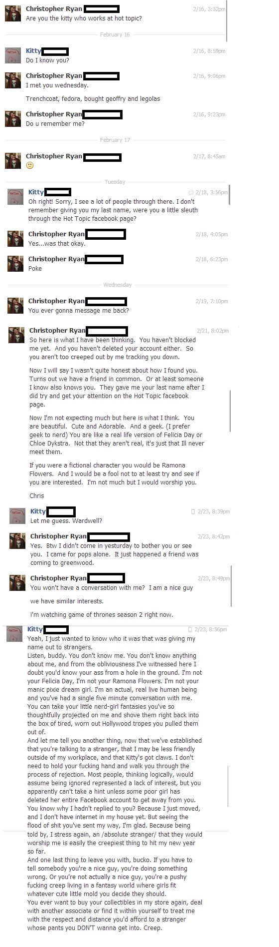 Smooth for the ladies amiright Smooth for the ladies amiright. I discovered this gem while browsing the internet. Posting it here to read your thoughts. She did go a bit far but the guy would