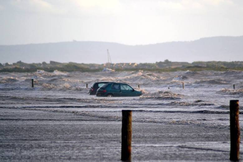 So I went to the beach yesterday. So me and my friend went to the beach at Weston Super-Mare not realising that it was the highest tide in 8 years. We came back