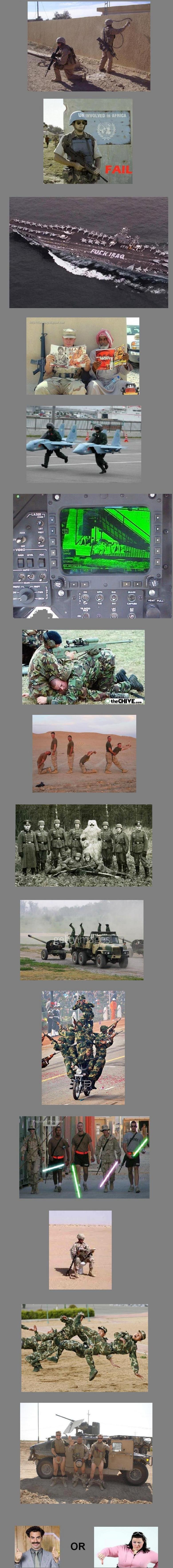 Soldiers fooling around comp. part 2 Soldiers fooling around comp. part 2. Hey hey hey. Some new pics Picture 2 is a mistake -.- PART 1: /funny_pictures/1854369/Soldiers+fooling+around+comp+part+1/
