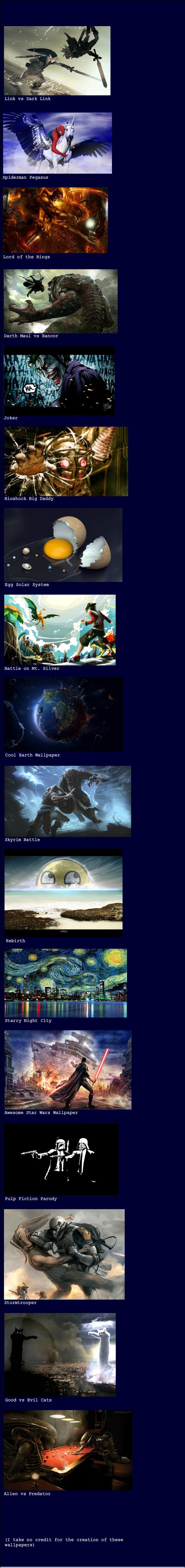 Some Cool Wallpapers I Found on the Web Some Cool Wallpapers I Found on the Web. Just copy paste the link of your favorite below Link vs Dark Link- www.wallchan.com/images/sandbox/62864-link-vs-dark-l