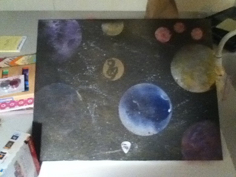 Spray Paint - Read Description Spray Paint - Read Description. Hey everyone! I sometimes do work like this by spray painting on canvas. Apparently its more popular than I thought it was so I