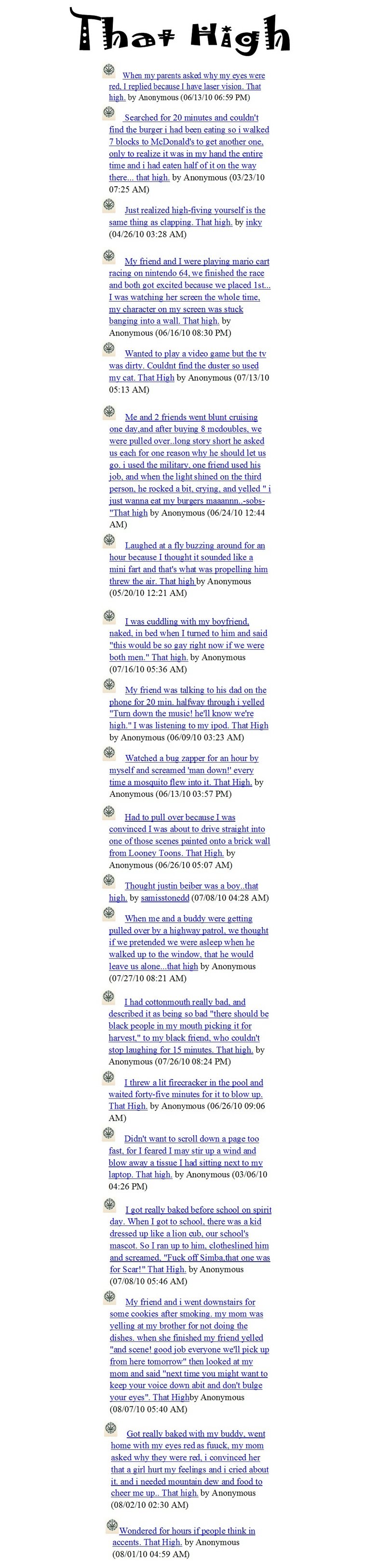Stoner Stories. Stoner Stories.. /funny_pictures/688337/Stoner+Stories+3/<br /> ^Stoner Stories 3. <br /> Stories are from- <br /> www.thathigh.com/. teaa,,,
