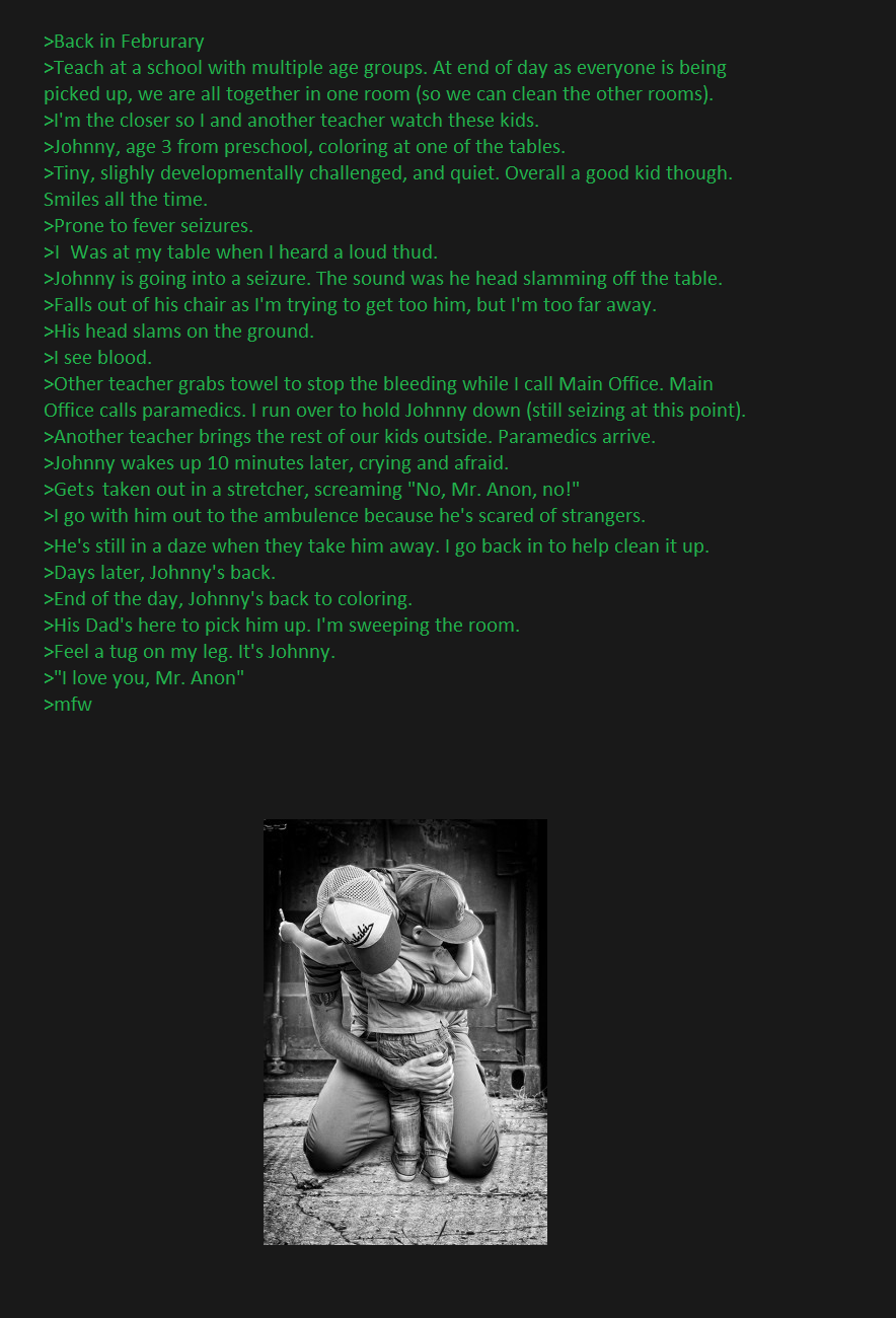 Stories of a Kindergarten Teacher pt. 2 Stories of a Kindergarten Teacher pt. 2. Part 1: /text/4556280/Stories+of+kindergarten+teacher/ I took a different direction on this one and posted my biggest &