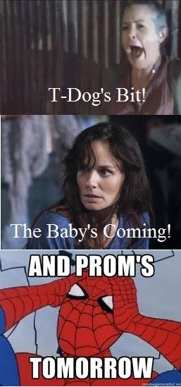 Walking Dead Walking Dead. OC by Dalton A (posted with permission) link :www.facebook.com/photo.php?fbid=484702391574106&set=o.385083464878787&type=1&theater. s Bit!. When T-Dog died and the new black guy stepped up all I could think of was "There can only be one"