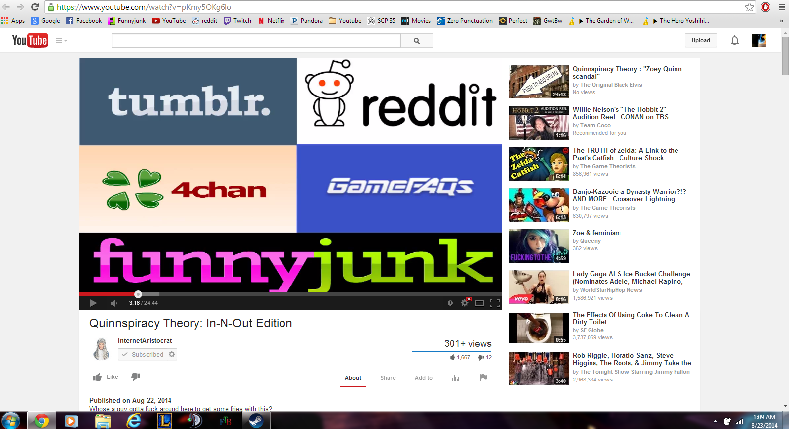 We're relevant! We're relevant!. InternetAristocrat has put out anew video regarding Zoe Quinn and all that found here www.youtube.com/watch?v=pKmy5OKg6lo. Apps Goggle lefunnyj