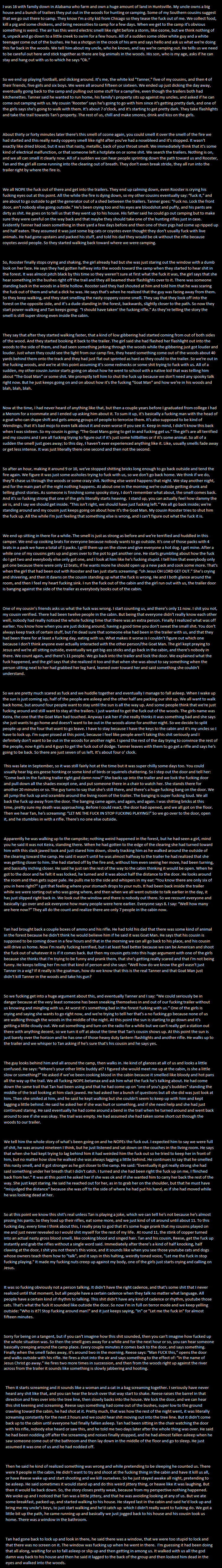 Wendingo Wendingo. chanarchive had a thread from 4chan on /x/ a few nights ago about scary tales and there was this one long one that got a lot of people. I decided to e