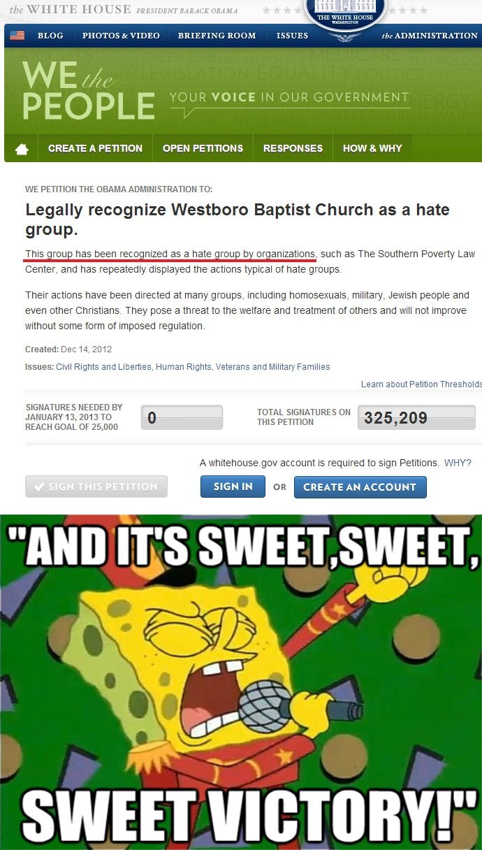 Westborow is kill Westborow is kill. www.youtube.com/watch?v=B7759VIZ3Wg If you want to listen to the song and treasure this small victory against these assholes.. W E (Illia' r"