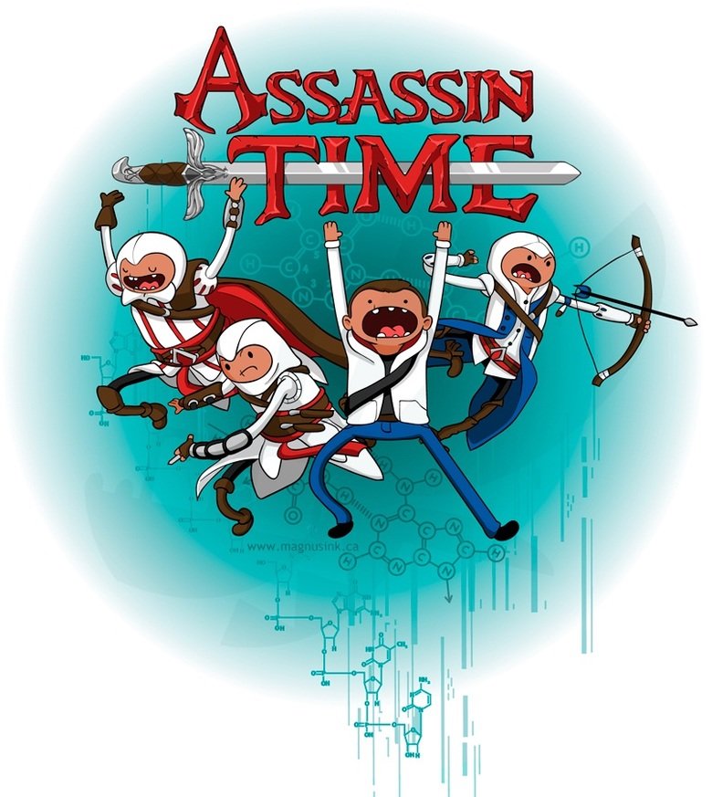 What time is it? (re-uploaded) What time is it? (re-uploaded). It's Assassin Time C'mon grab your blade, And witness history be remade With Desmond Miles And his ancestors We'll take a leap o