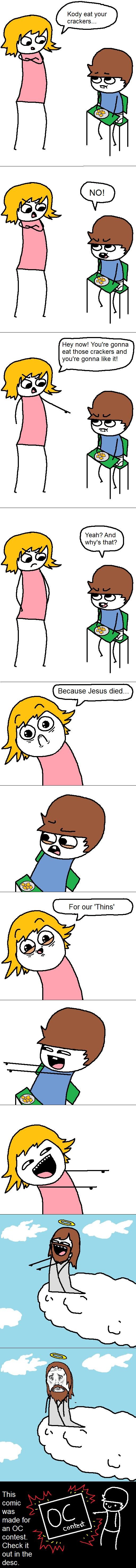 What's Crackin. What's Crackin.. This comic was made for part of a contest. The contest is here. /user_pictures/thesaiyans/2332063/Challenge+1/ Also Dedz to /user/mthlvr For he