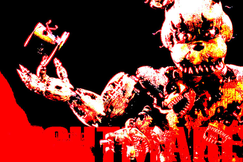 what the hell?. brighten up it says "nightmare".. IS SERIOUSLY NOBODY QUESTIONING THE MULTIPLE MINI-FREDDIES? NOT A SINGLE PERSON ON MY UPLOAD ASKED THIS EITHER WHAT THE MAN