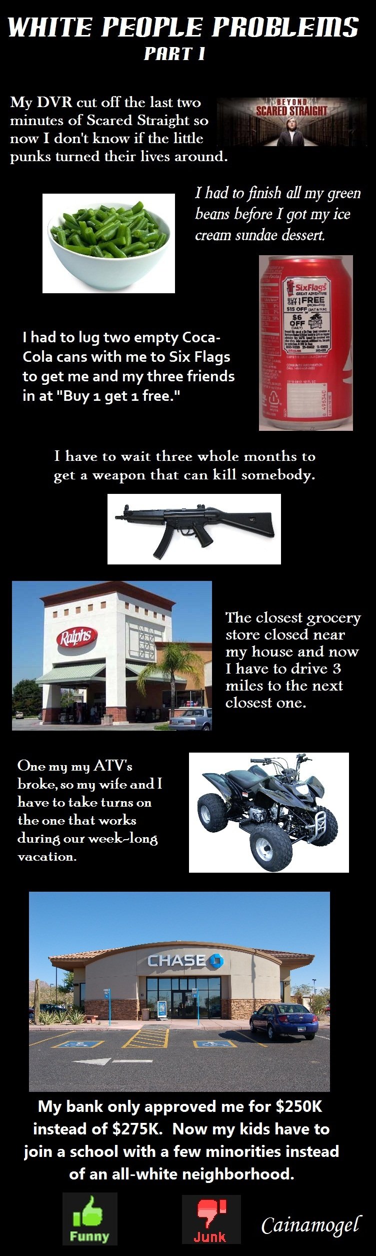 White People Problems OC Part 1 White People Problems OC Part 1. Thumb if you chuckled. Most of these have actually happened to me personally. OC, though I am sure that there are others on the