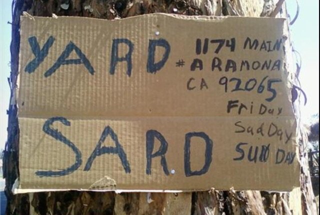 Why Does This Happen?!?!??!?. .. "yarb sale" "yard yard"