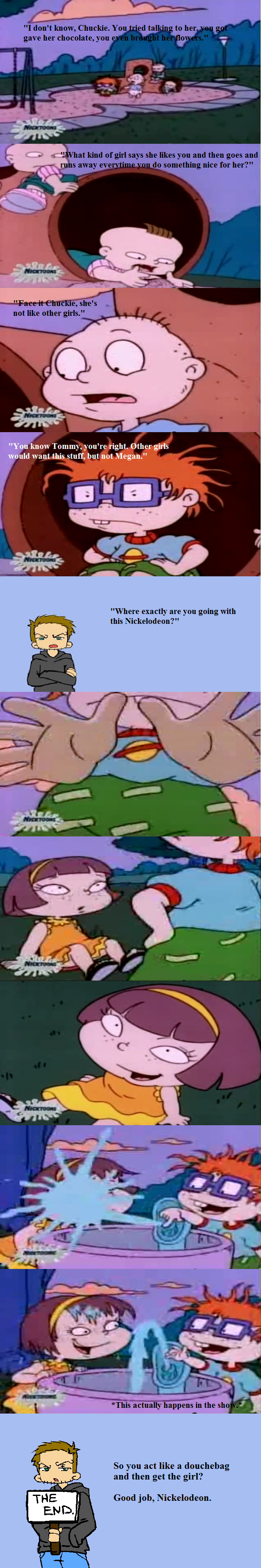 WTF Nickelodeon WTF Nickelodeon. I have been watching the shows over again on Teen Nick, so I will probably be doing more of these. and yes that is me in the drawing, me and as