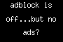 adblock is off...but no ads?