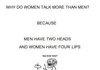 Why do Men and Women