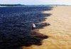 Amazon River meets the rio Negro