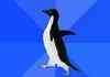 akward situation penguin