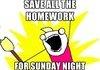 ALL THE HOMEWORK