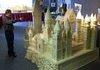 a matchstick recreation of Hogwartz