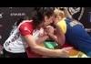Armwrestling Scary Screamer Girl